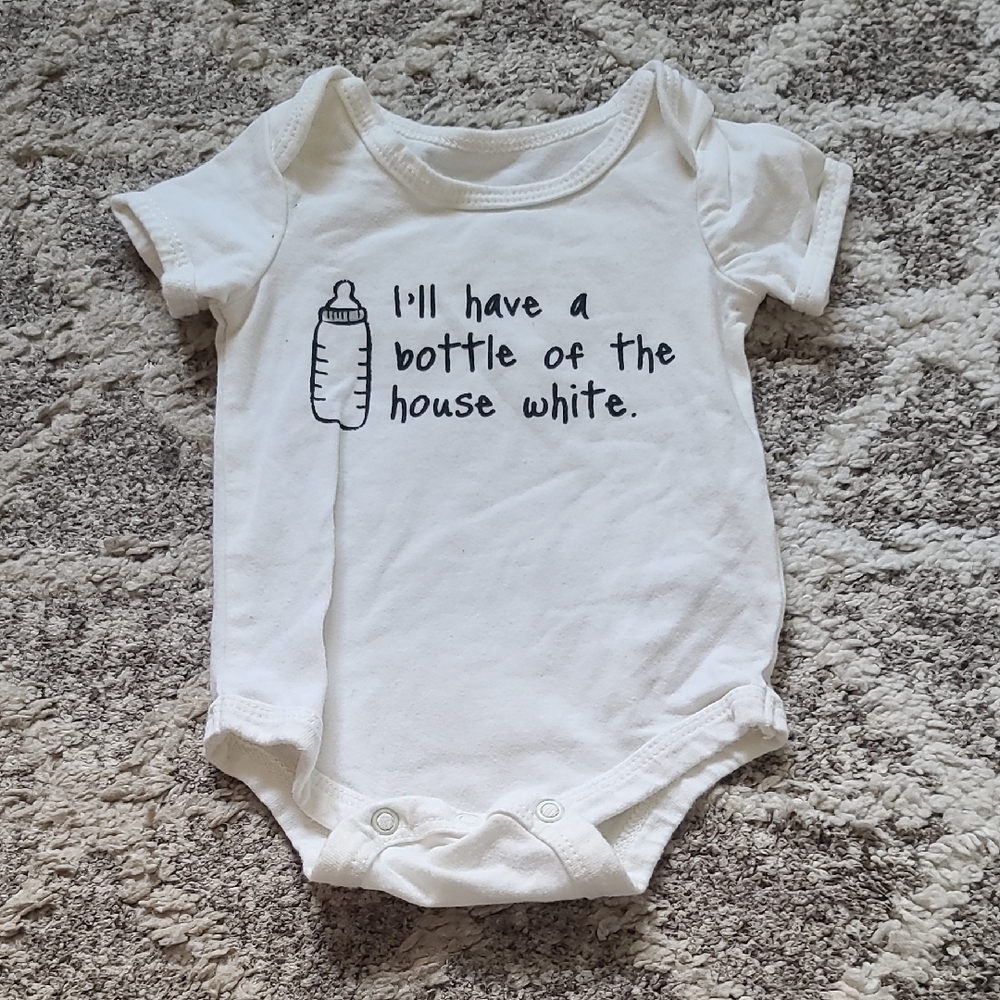 15 for $10 - Indigo Baby 0-3m Unisex "I'll have a bottle of the house white"